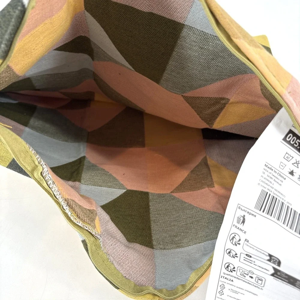 IKEA SVART Cushion cover, Pillow cover, Multicolour, 50x50 cm , 20